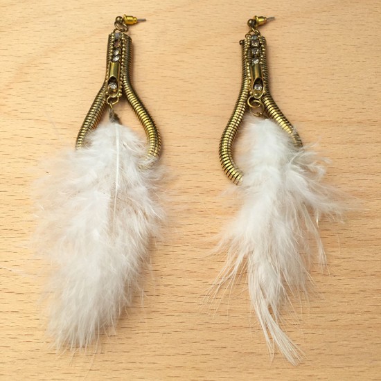 Boucles d'oreilles Plume...