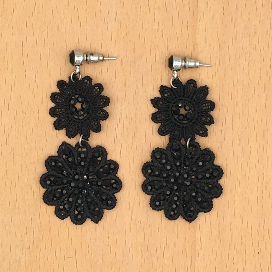 Boucles d'Oreilles Dentelle...