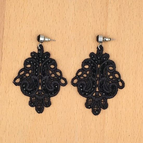 Boucles d'Oreilles Dentelle...