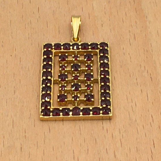 Pendentif Grenat & Vermeil