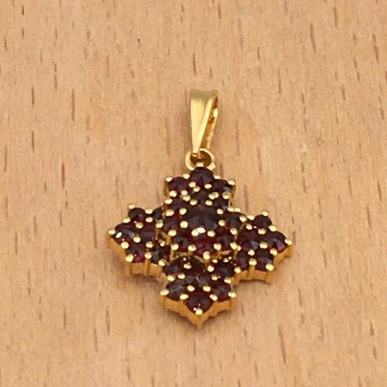 Pendentif Grenat & Vermeil